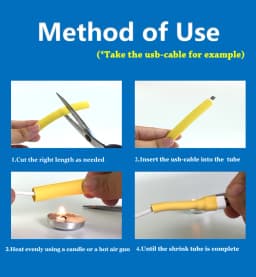 10 METER/LOT BLACK 1/2/3/4/5/6/8/10/10/12/14/16/18/20mm Heat Shrink Wrapping Tube Kit Insulation Tubing Thermoresistant Tube