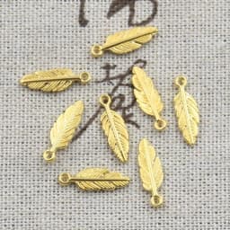 50pcs Charms Feather Leaf 15x5mm Antique Silver Color Pendants Making DIY Handmade Tibetan Finding Jewelry