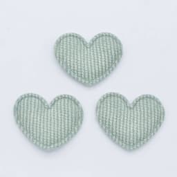 50Pcs/lot 35*30mm Padded Glitter Cloth Heart Appliques for DIY Hat Clothes Leggings Sewing Supplies Headwear Decor Patches