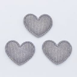 50Pcs/lot 35*30mm Padded Glitter Cloth Heart Appliques for DIY Hat Clothes Leggings Sewing Supplies Headwear Decor Patches