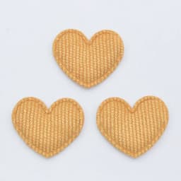 50Pcs/lot 35*30mm Padded Glitter Cloth Heart Appliques for DIY Hat Clothes Leggings Sewing Supplies Headwear Decor Patches