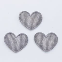 50Pcs/lot 35*30mm Padded Glitter Cloth Heart Appliques for DIY Hat Clothes Leggings Sewing Supplies Headwear Decor Patches