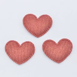 50Pcs/lot 35*30mm Padded Glitter Cloth Heart Appliques for DIY Hat Clothes Leggings Sewing Supplies Headwear Decor Patches