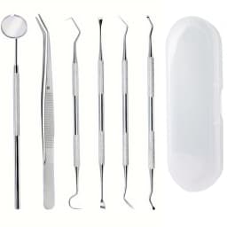 Reusable Portable Dental Oral Care Kit Teeth Cleaning Tools Set Professional Dentist Instruments for Home Travel Daily Use