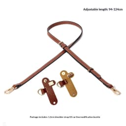 Leather Replacement Crossbody Bag Strap,Bag Shoulder Strap for Longchamp Short Handle Bags Without Punching Modification