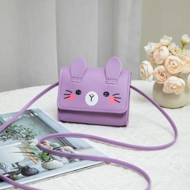 Children's Accessories Small Shoulder Bag Cute Rabbit BabyGirls Small Crossbody Bags Cartoon Kids Boys Mini Coin Purse Handbags