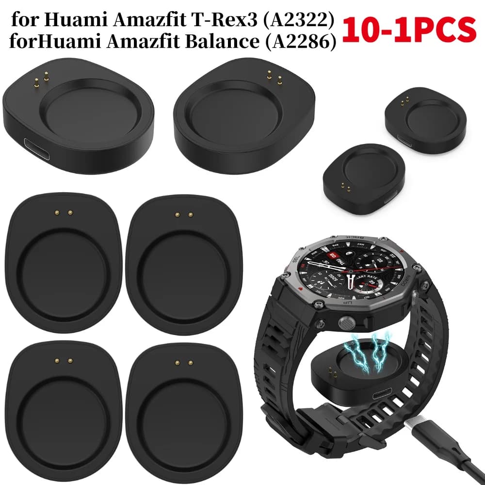 Charger Adapter Charging Adapter USB C Charging Dock Magnet Converter Charger Converter for Amazfit Balance A2286/ T-Rex 3 A2322