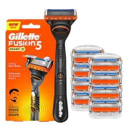 Gillette Fusion 5 FlexBall Power Razor 5 Blade Coating Micro-Vibration Technology Men's Shaver with Precision Trimmer