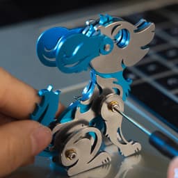 MOKR Dog 3D Metal Puzzle Brain Teaser Puzzles For Adults DIY Assembly Model Birthday Gift