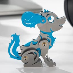 MOKR Dog 3D Metal Puzzle Brain Teaser Puzzles For Adults DIY Assembly Model Birthday Gift
