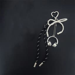 Maillard Style Mini PU Leather Bag Keychain Retro Heart Shape Pendant Bag Charm Woven Rope Hanging Piece Accessories