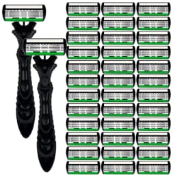 High Quality Man Safety Razor Blade 6 Layer German Stainless Steel Shaving Cartridges Compatible Mach Shaver