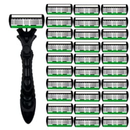 High Quality Man Safety Razor Blade 6 Layer German Stainless Steel Shaving Cartridges Compatible Mach Shaver