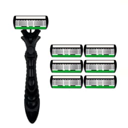 High Quality Man Safety Razor Blade 6 Layer German Stainless Steel Shaving Cartridges Compatible Mach Shaver
