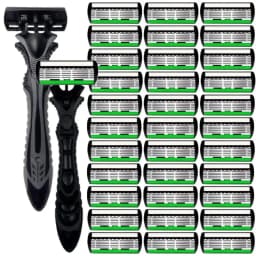 High Quality Man Safety Razor Blade 6 Layer German Stainless Steel Shaving Cartridges Compatible Mach Shaver
