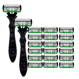 High Quality Man Safety Razor Blade 6 Layer German Stainless Steel Shaving Cartridges Compatible Mach Shaver