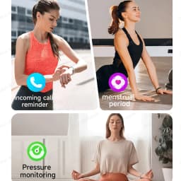 2026 New Fashion Women Smart Bracelet Sport Mode Fitness Tracker Heart Rate Health Monitoring IP68 Waterproof Smart Watch Men