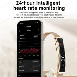 2026 New Fashion Women Smart Bracelet Sport Mode Fitness Tracker Heart Rate Health Monitoring IP68 Waterproof Smart Watch Men
