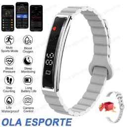 2026 New Fashion Women Smart Bracelet Sport Mode Fitness Tracker Heart Rate Health Monitoring IP68 Waterproof Smart Watch Men