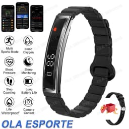 2026 New Fashion Women Smart Bracelet Sport Mode Fitness Tracker Heart Rate Health Monitoring IP68 Waterproof Smart Watch Men