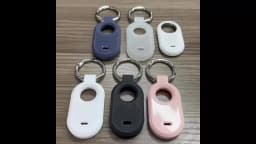 Carbon Fiber Style Case For Samsung Galaxy Smart Tag 2 Locator Anti-lost Backpack Keychain TPU Soft Silicone Protect Back Cover
