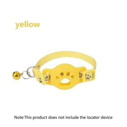 Pet Collar with Tag Holder Airtag Protective Case, Reflective Cat Collars with Bells Adjustable 8-12.5" To Fit All Domestic Cats