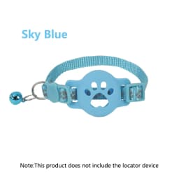 Pet Collar with Tag Holder Airtag Protective Case, Reflective Cat Collars with Bells Adjustable 8-12.5" To Fit All Domestic Cats