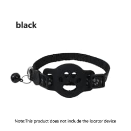 Pet Collar with Tag Holder Airtag Protective Case, Reflective Cat Collars with Bells Adjustable 8-12.5" To Fit All Domestic Cats