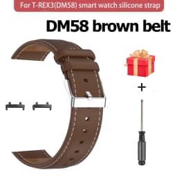 Suitable for DM58 T-REX3 Smartwatch, Silicone Strap, Stainless Steel Strap, Width 22mm, DM58 Smartwatch Wristband Connector