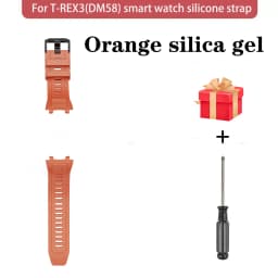 Suitable for DM58 T-REX3 Smartwatch, Silicone Strap, Stainless Steel Strap, Width 22mm, DM58 Smartwatch Wristband Connector