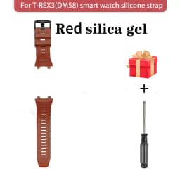 Suitable for DM58 T-REX3 Smartwatch, Silicone Strap, Stainless Steel Strap, Width 22mm, DM58 Smartwatch Wristband Connector