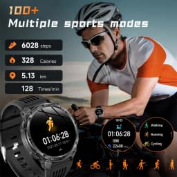 2026 New T-Rex3 Pro 1100mAh Battery Smart Watch GPS Path 5ATM Waterproof Sports Run Tracker Outdoors Compass Military Smartwatch