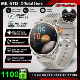 2026 New T-Rex3 Pro 1100mAh Battery Smart Watch GPS Path 5ATM Waterproof Sports Run Tracker Outdoors Compass Military Smartwatch