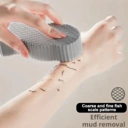 Exfoliating Sponge - Soft Bath Sponge Body Scrub 3D Radiant Skin Exfoliating Bath Sponge, Remover Dead Skin, Skin Friendly