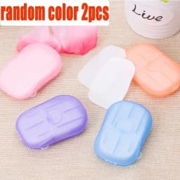 1/10/30Box Outdoor Travel Disposable Soap Tablet Box Soap Paper Portable Hand Washing Tablet Small Soap Tablet Mini Soap Sheet