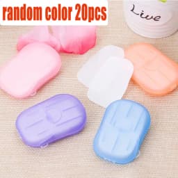1/10/30Box Outdoor Travel Disposable Soap Tablet Box Soap Paper Portable Hand Washing Tablet Small Soap Tablet Mini Soap Sheet