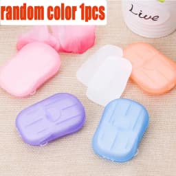 1/10/30Box Outdoor Travel Disposable Soap Tablet Box Soap Paper Portable Hand Washing Tablet Small Soap Tablet Mini Soap Sheet