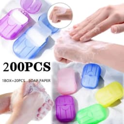 1/10/30Box Outdoor Travel Disposable Soap Tablet Box Soap Paper Portable Hand Washing Tablet Small Soap Tablet Mini Soap Sheet
