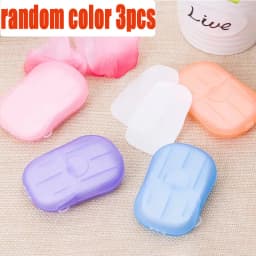1/10/30Box Outdoor Travel Disposable Soap Tablet Box Soap Paper Portable Hand Washing Tablet Small Soap Tablet Mini Soap Sheet