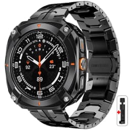 Steel Band+Case for Samsung Galaxy Watch Ultra 2025 47mm Alloy Bumper Cover for Galaxy Watch 7Ultra 47mm Luxury Men Strap Correa