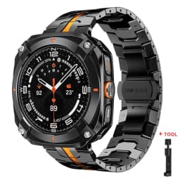 Steel Band+Case for Samsung Galaxy Watch Ultra 2025 47mm Alloy Bumper Cover for Galaxy Watch 7Ultra 47mm Luxury Men Strap Correa