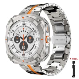 Steel Band+Case for Samsung Galaxy Watch Ultra 2025 47mm Alloy Bumper Cover for Galaxy Watch 7Ultra 47mm Luxury Men Strap Correa