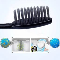 10pcs Charcoal Infused Soft Bristle Toothbrush for Deep Oral Cleaningand Gum Care -Ldeal for Daily Use by Adults at Home