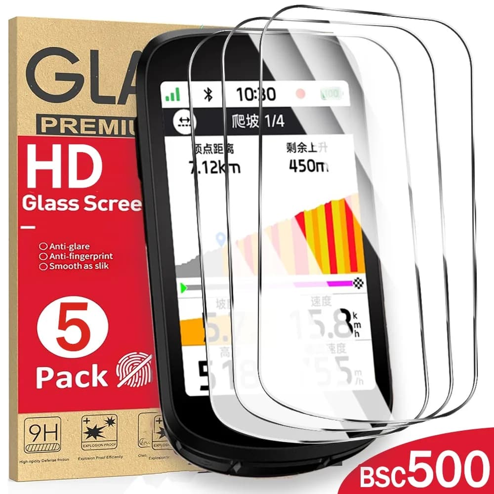 1-5PCS Ultra HD Tempered Glass for IGPSPORT BSC500 Cycle Computer Screen Protector Cover Anti-scratch Protective Film for BSC500