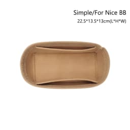 Durable Felt Handbag Insert Bag Bag Support Organization Purse Liner Portable Storage Bag Organiser for For LV Nice Nano/Mini/BB