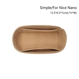 Durable Felt Handbag Insert Bag Bag Support Organization Purse Liner Portable Storage Bag Organiser for For LV Nice Nano/Mini/BB