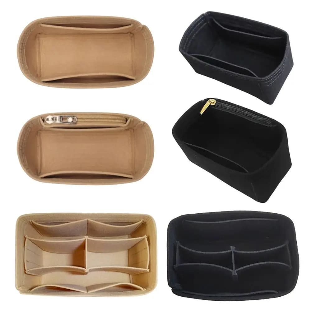 Durable Felt Handbag Insert Bag Bag Support Organization Purse Liner Portable Storage Bag Organiser for For LV Nice Nano/Mini/BB