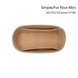 Durable Felt Handbag Insert Bag Bag Support Organization Purse Liner Portable Storage Bag Organiser for For LV Nice Nano/Mini/BB