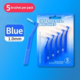 2 5Pcs L Shaped Interdental Brushes Soft Bristle Portable Cleaning Sticks for Tight Teeth Spaces Daily Dental Hygiene Essential