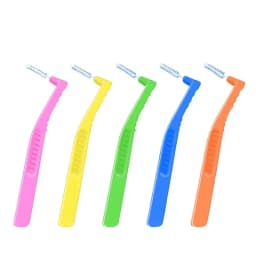 2 5Pcs L Shaped Interdental Brushes Soft Bristle Portable Cleaning Sticks for Tight Teeth Spaces Daily Dental Hygiene Essential